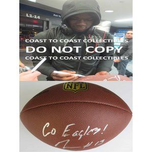 NELSON AGHOLOR,PHILADELPHIA EAGLES,USC,SIGNED,AUTOGRAPHED,DUKE FOOTBALL,PROOF